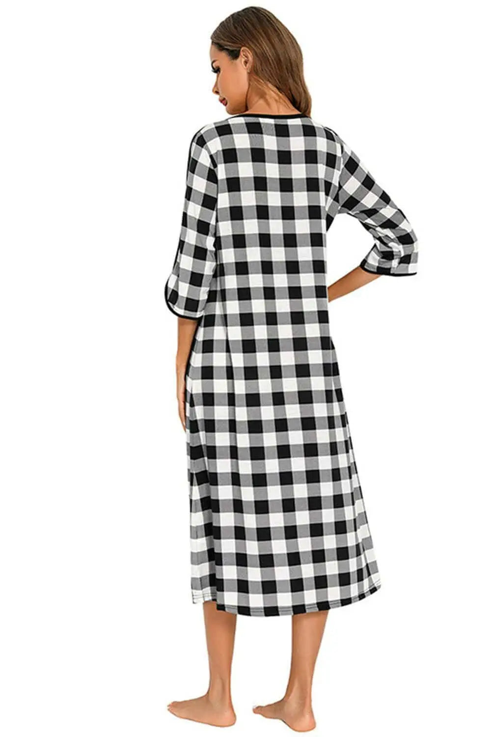 Elegant sheer night dress with pockets - Love Salve